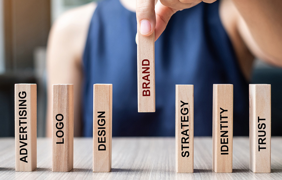 Visual design concept showing brand style and identity